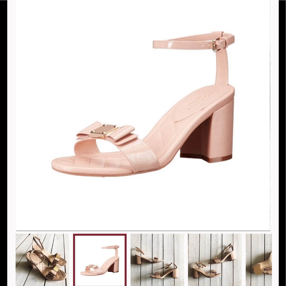 Cole Haan Tali Bow Ankle Strap Block Heels